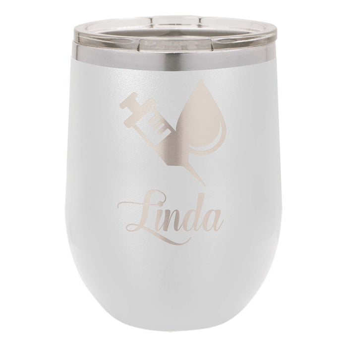 Phlebotomist Personalized Engraved Insulated Stainless Steel 12 oz Tumbler