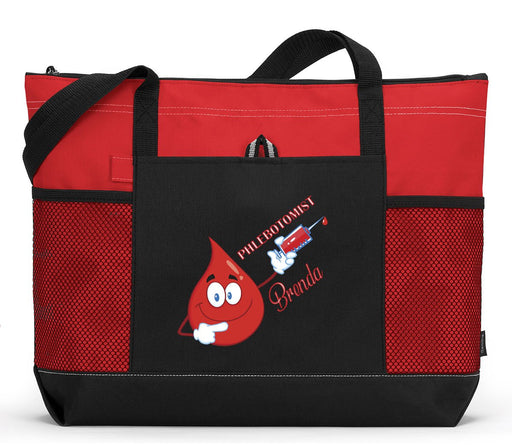 Phlebotomist Nurse, RN, LPN, CNA, CMA, MD Personalized Tote Bag - Simply Custom Life