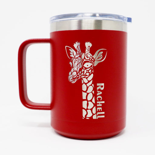 Giraffe Personalized Engraved 15 oz Insulated Coffee Mug - Simply Custom Life