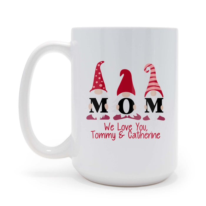 Mom Gnomes Personalized Mother's Day 15 oz Coffee Mug