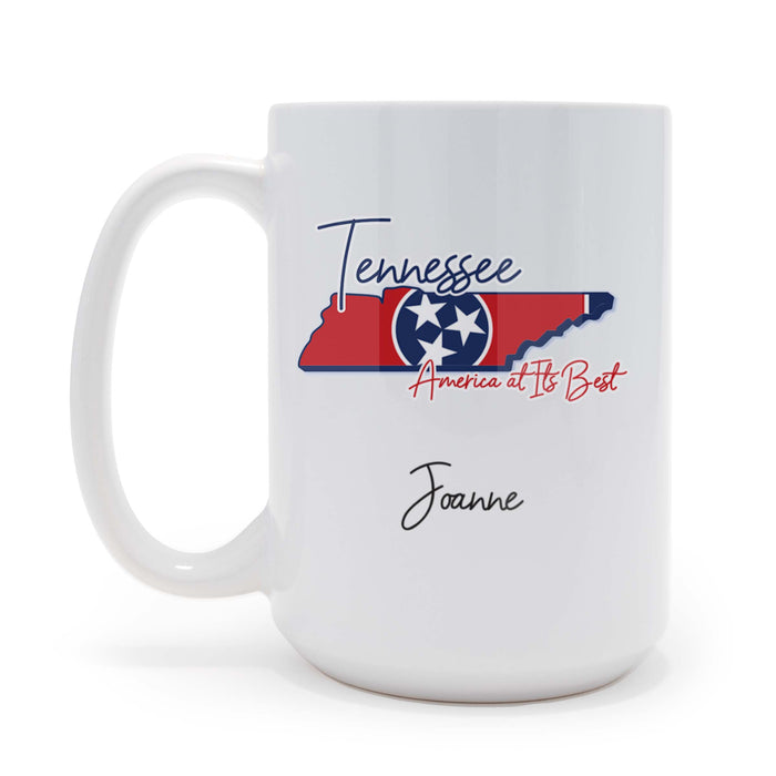 Tennessee America At Its Best 15 oz Coffee Mug