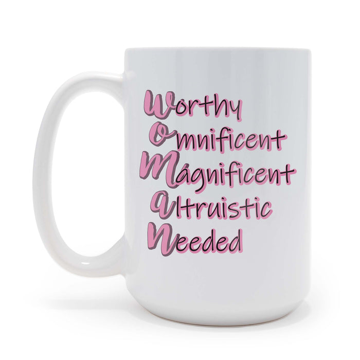 Woman Words - 15 oz Coffee Mug