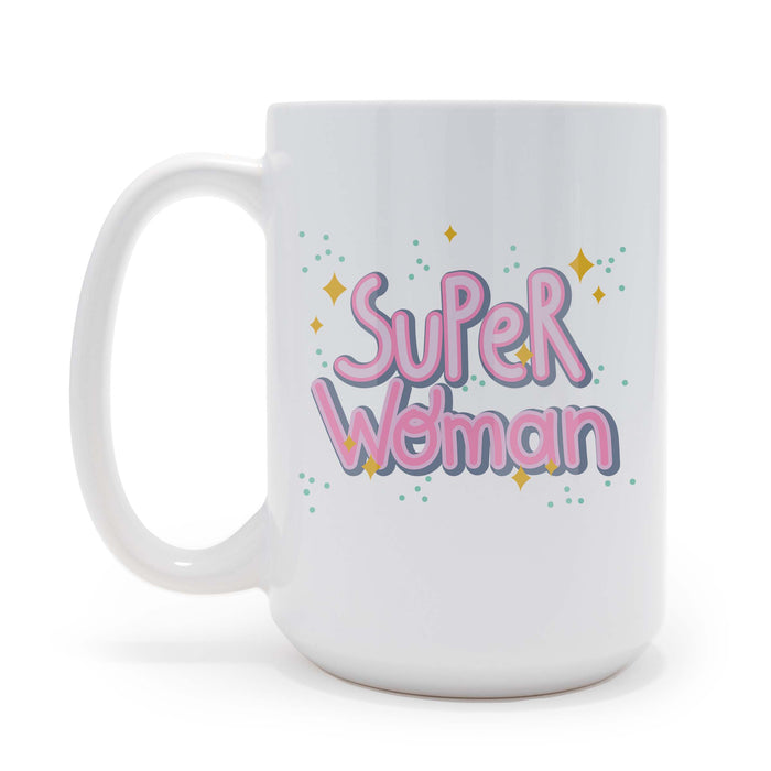 Superwoman  Personalized 15 oz Ceramic Coffee Mug, May be Personalized