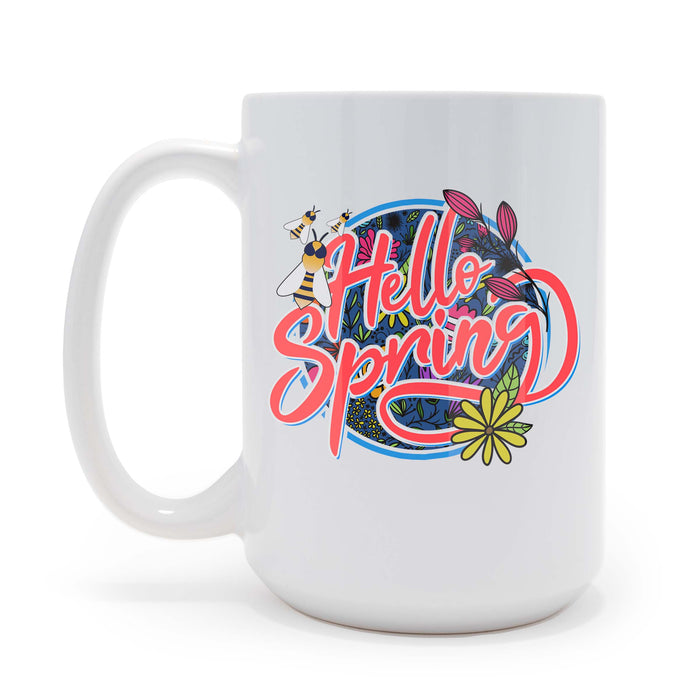 Hello Spring 15 oz Coffee Mug