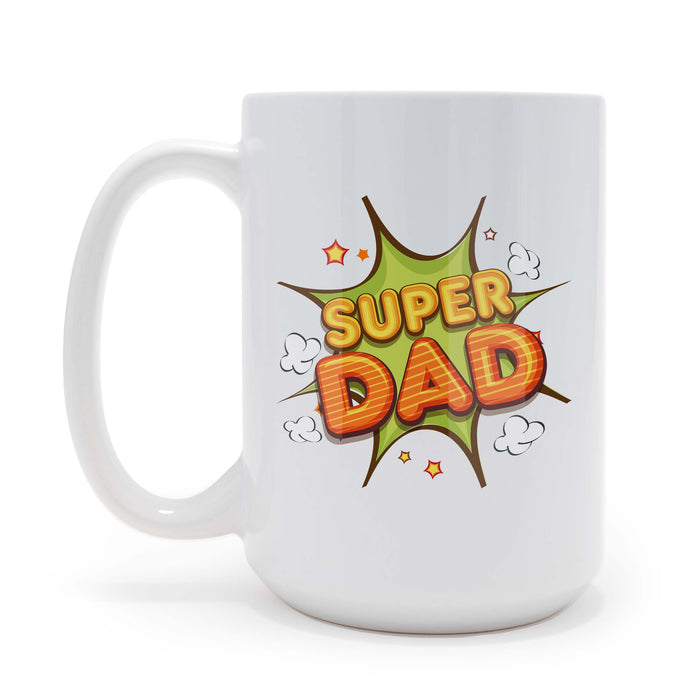 Super Dad Father's Day Gift for New Dad 15 oz Coffee Mug