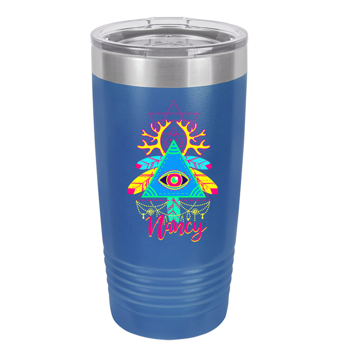 Mystical Retro Neon Mystical Personalized Printed Insulated Stainless Steel 20 oz Tumbler