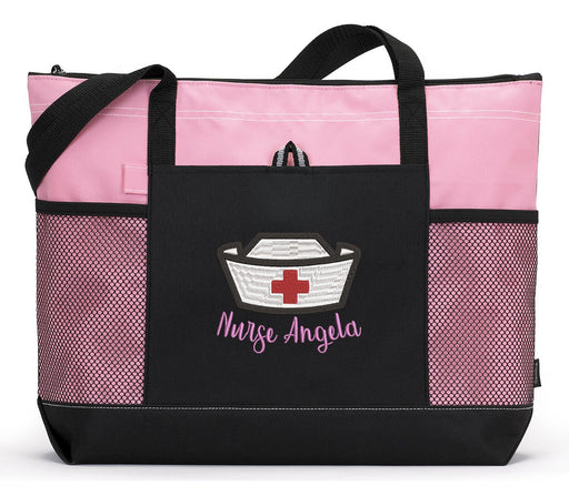 Nurse Hat Personalized Embroidered Tote - Simply Custom Life