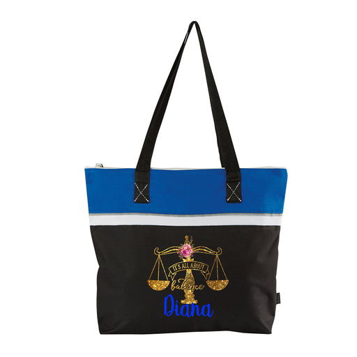It's all About Balance Law, Legal Paralegal Personalized Printed Small Beach Tote - Simply Custom Life