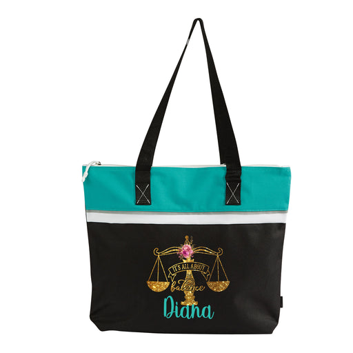 It's all About Balance Law, Legal Paralegal Personalized Printed Small Beach Tote - Simply Custom Life