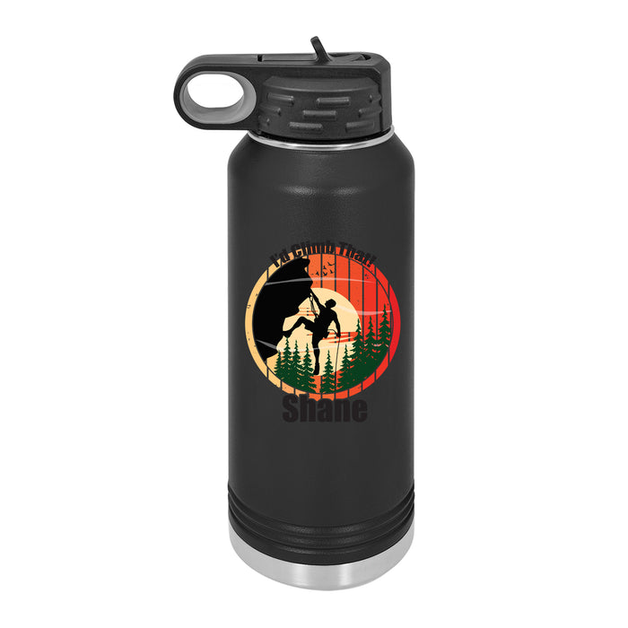 Personalized I'd Climb That - 32 oz Water Bottle