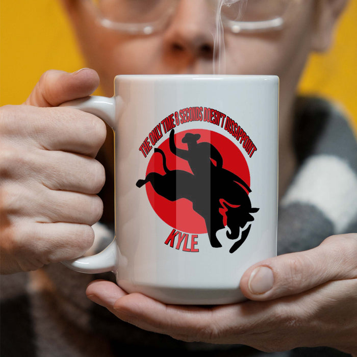 8 Seconds - Personalized 15 oz Coffee Mug