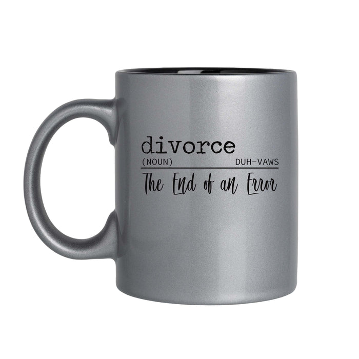 Divorce Definition - Funny Divorce Themed - 11oz Laser Engraved Mug
