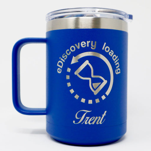 eDiscovery Loading Personalized Engraved 15 oz Insulated Coffee Mug - Simply Custom Life
