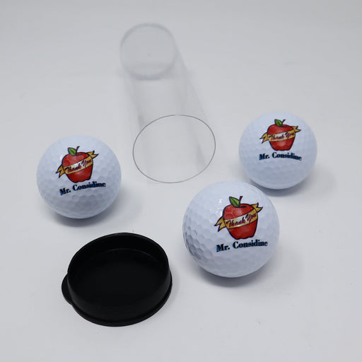 Teacher Thank You Personalized Golf Balls (Set of 3 Balls)  #2197 - Simply Custom Life