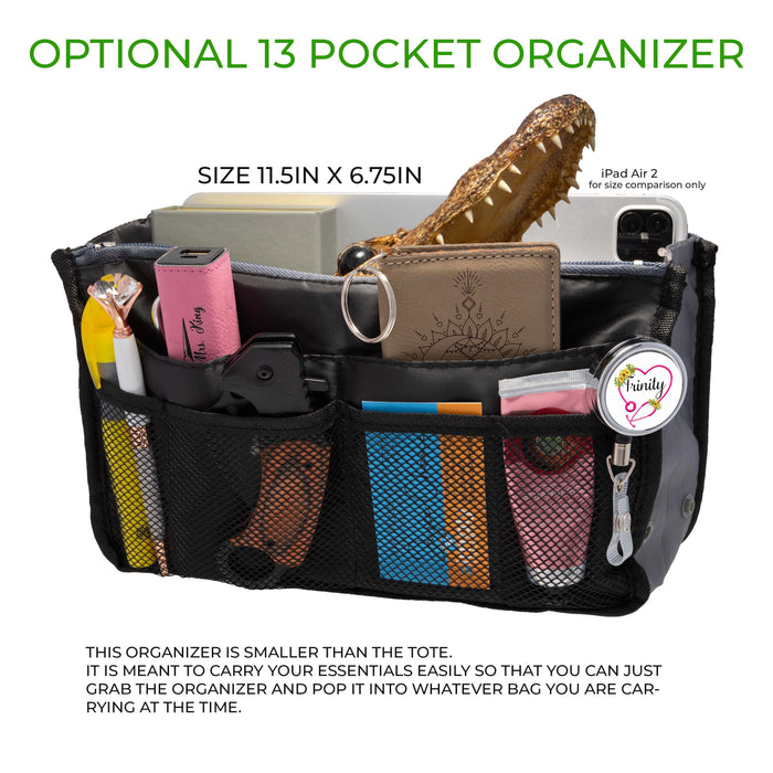 Personalized Dental Tote with Monogram and Tools for Hygienist or Assistant Printed Small Bag