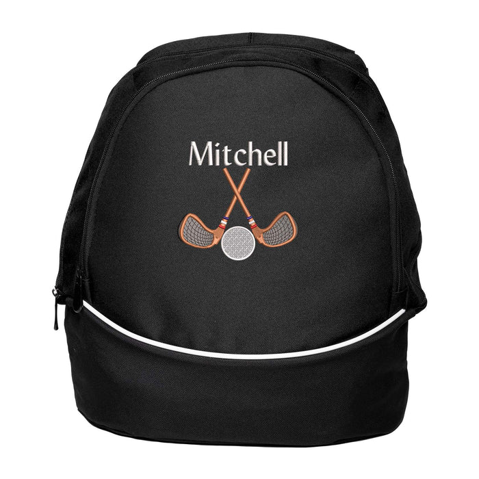 Personalized Golf Backpack with Embroidered Cross Golf Clubs, Gift for Golfer