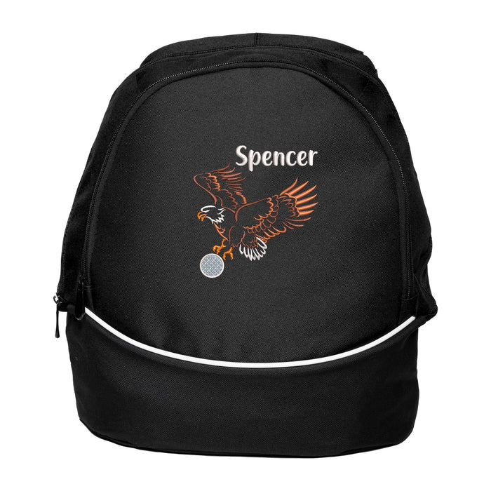 Personalized Golf Backpack with Embroidered Eagle Shot with Golf Ball, Gift for Golfer