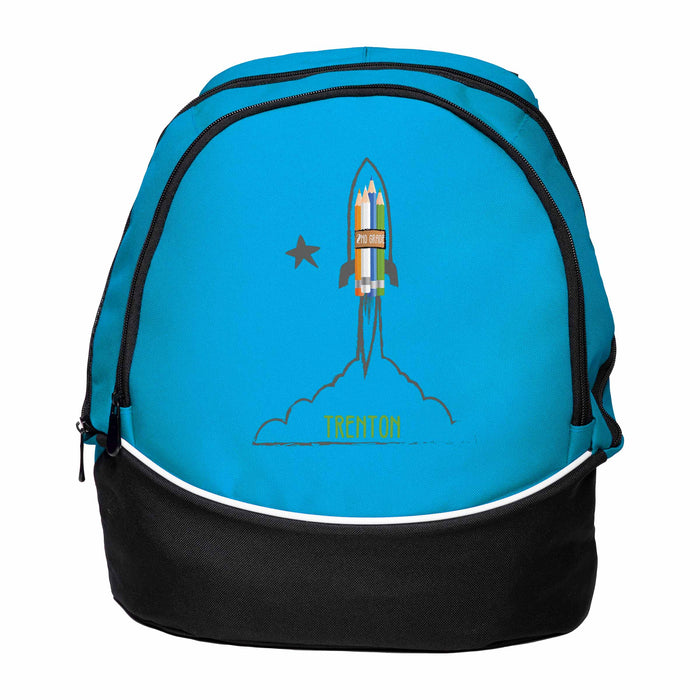 Personalized Blast Off - Custom Printed Backpack, Back to School