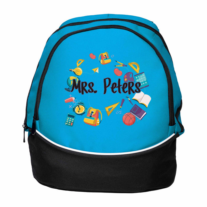 School Supply Circle - Custom Printed Personalized Backpack