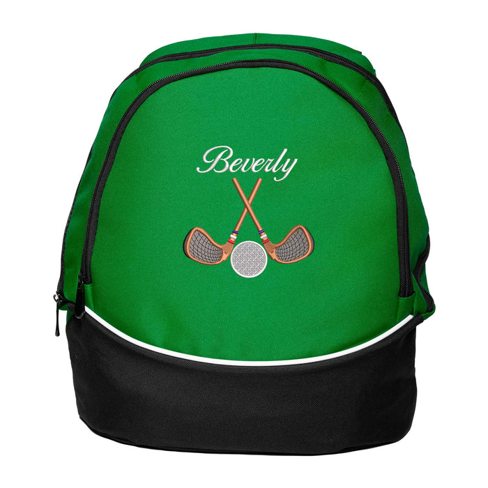 Personalized Golf Backpack with Embroidered Cross Golf Clubs, Gift for Golfer
