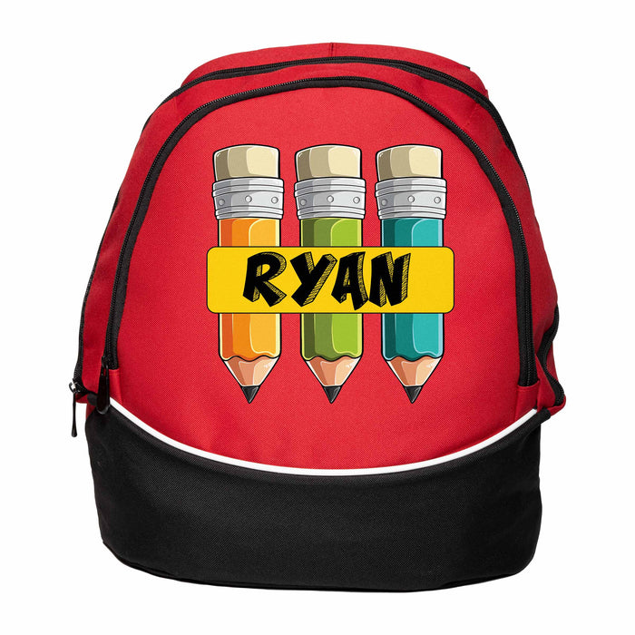 Personalized Boy Pencils - Custom Printed Backpack