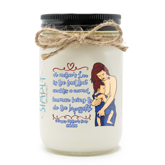 A Mother's Bond Personalized Hand Poured Soy Candle