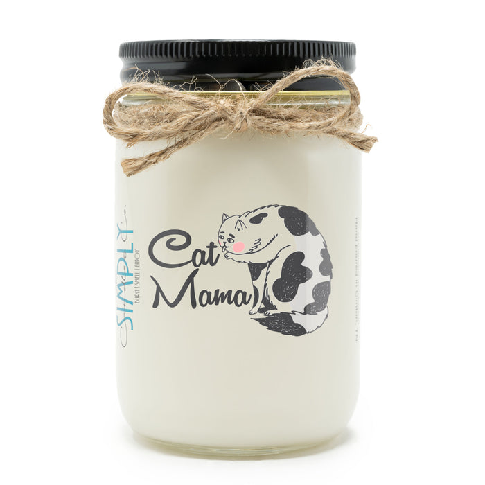 Cat Mama Personalized Hand Poured Soy Candle, Housewarming Gift, Business Owner