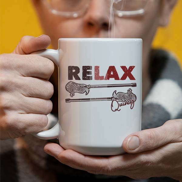 Personalized ReLax Lacrosse  - 15oz Coffee Mug