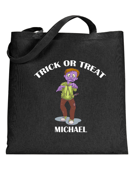 Zombie Halloween Personalized Halloween Trick or Treat Bag