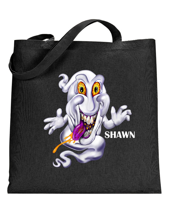 Goofy Ghost Halloween Personalized Halloween Trick or Treat Bag