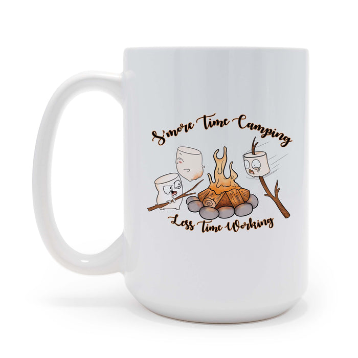 S'more Time Camping Personalized 15 ounce Ceramic Coffee Mug